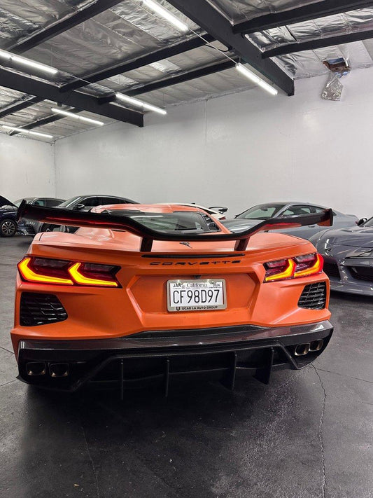 Aero Republic Carbon Fiber Rear Spoiler Wing Z06 Style for Corvette C8 2020-ON - Performance SpeedShop