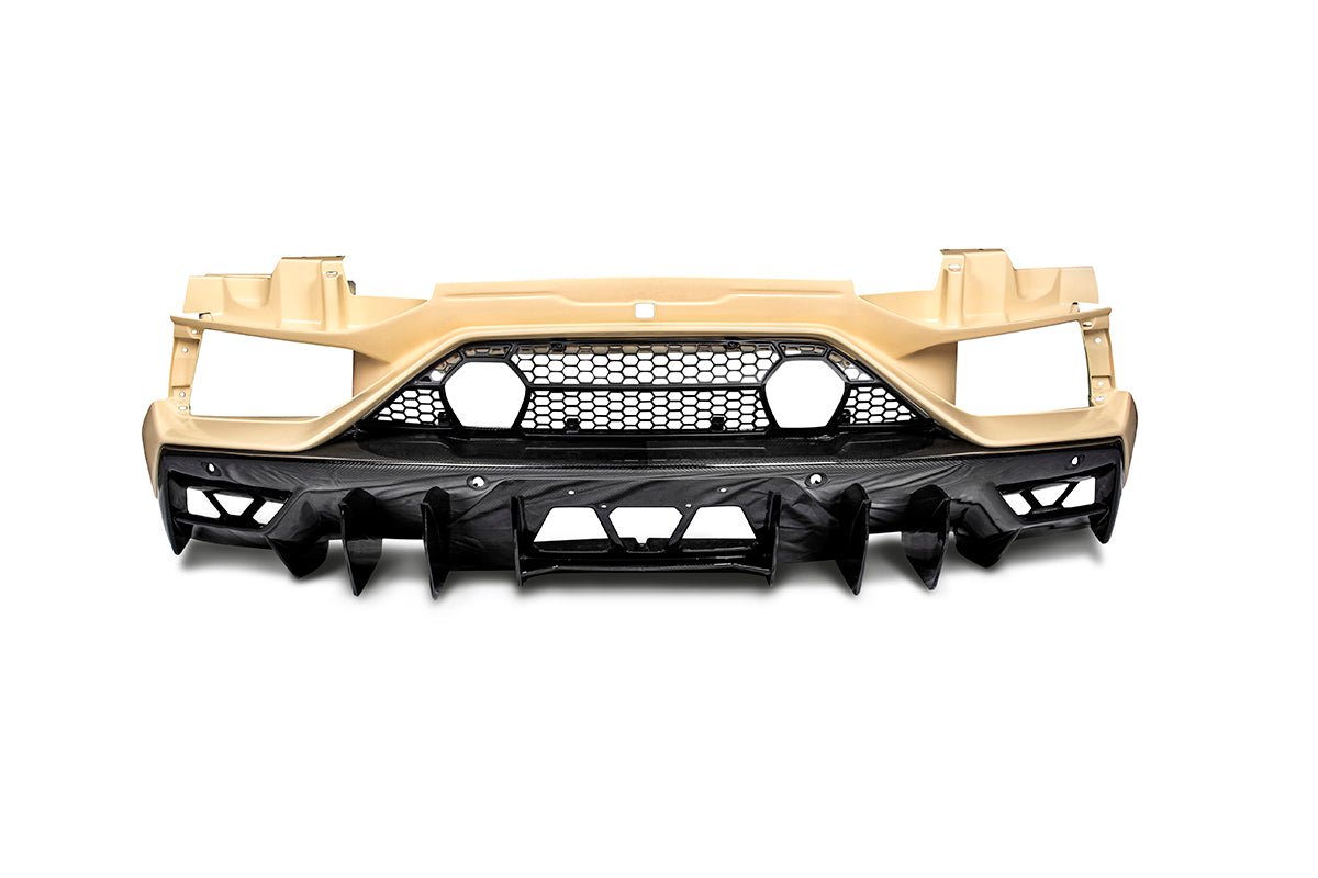 Lamborghini Aventador Base LP700 LP720 S LP740 SV LP750 Ultimate LP780 SVJ LP770 2012 2013 2014 2015 2016 2017 2018 2019 2020 2021 2022 2023 with Aftermarket Parts - 1:1 SVJ Conversion Rear Bumper FRP from Aero Republic