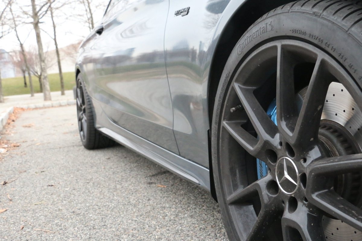 Aero Republic Mercedes Benz C43 C63 AMG Carbon Fiber Arch Guards Mud Flaps Front & Rear Package - Performance SpeedShop