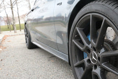 Aero Republic Mercedes Benz C43 C63 AMG Carbon Fiber Arch Guards Mud Flaps Front & Rear Package - Performance SpeedShop