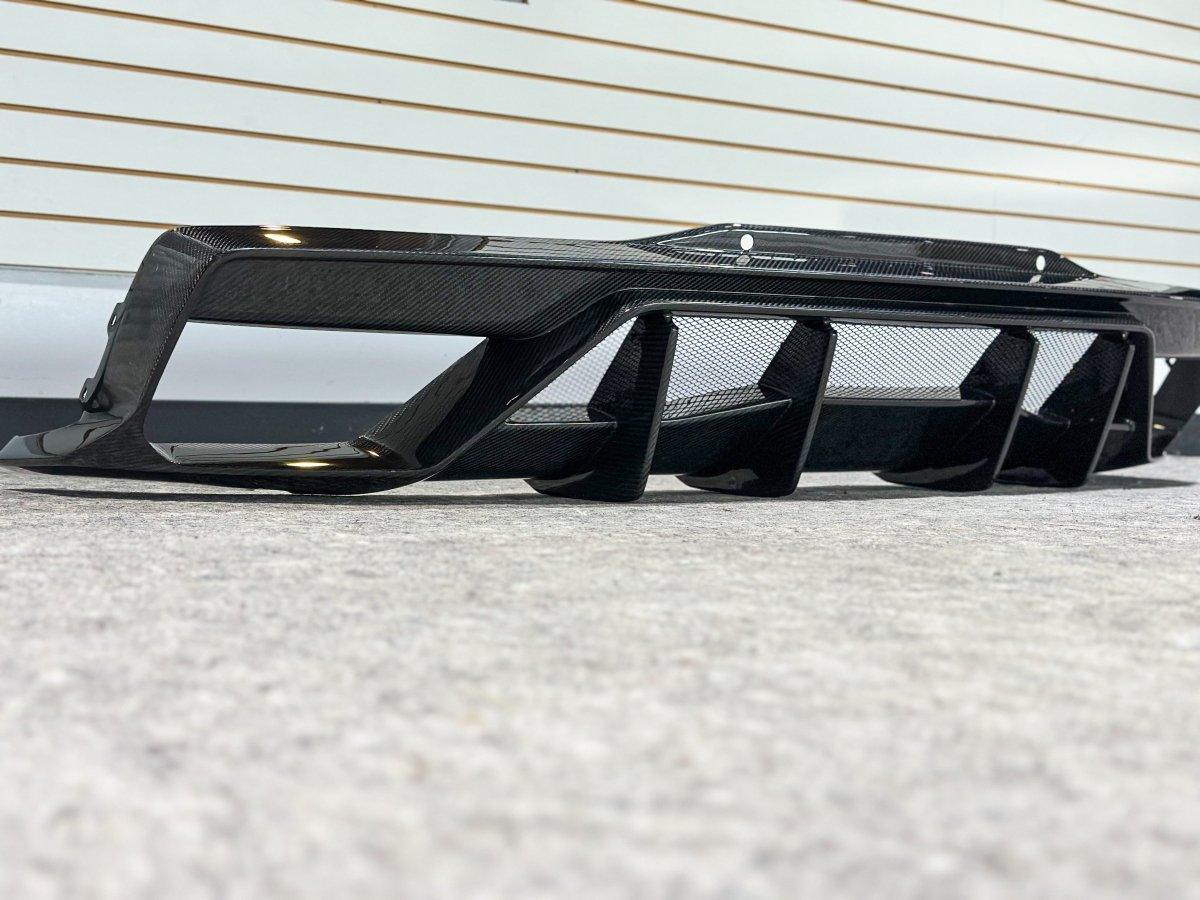 Aero Republic Pre-preg Carbon Fiber Rear Diffuser AD Style for Corvette C8 2020-ON - Performance SpeedShop