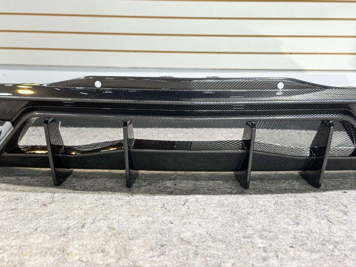 Aero Republic Pre-preg Carbon Fiber Rear Diffuser AD Style for Corvette C8 2020-ON - Performance SpeedShop