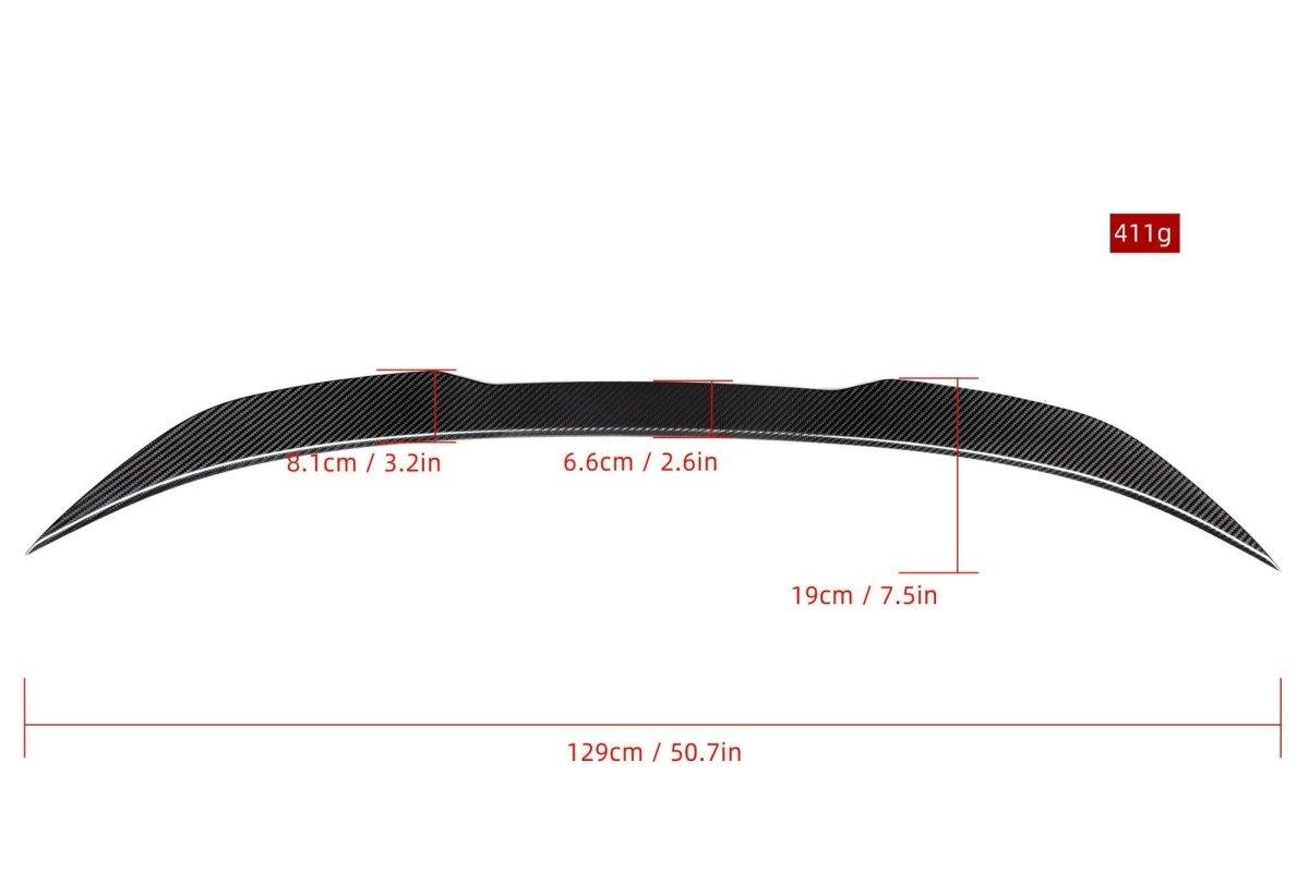 BMW M5 M5C F90 (Fits Both Pre-LCI & LCI) 2018 2019 2020 2021 2022 2023 & 5 Series M550 540 G30 (Fits both Pre-LCI & LCI) 2017 2018 2019 2020 2021 2022 2023?with Aftermarket Parts - DA Style Rear Lip Spoiler Pre-preg Carbon Fiber?from Aero Republic