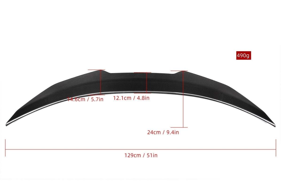 BMW M5 M5C F90 (Fits Both Pre-LCI & LCI) 2018 2019 2020 2021 2022 2023 & 5 Series M550 540 G30 (Fits both Pre-LCI & LCI) 2017 2018 2019 2020 2021 2022 2023?with Aftermarket Parts - PSM Style Rear Lip Spoiler Pre-preg Carbon Fiber?from Aero Republic