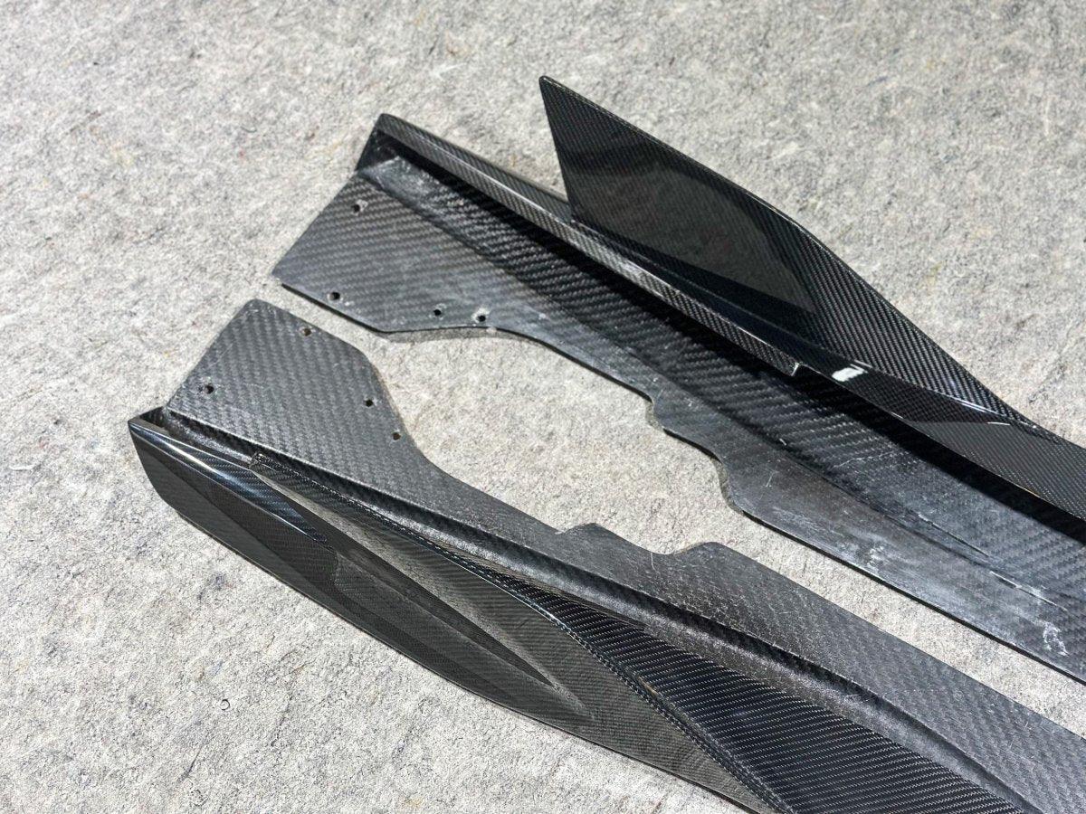 Aero Republic Pre-preg Carbon Fiber Side Skirts AD Style for Corvette C8 2020-ON - Performance SpeedShop
