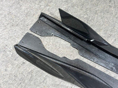 Aero Republic Pre-preg Carbon Fiber Side Skirts AD Style for Corvette C8 2020-ON - Performance SpeedShop