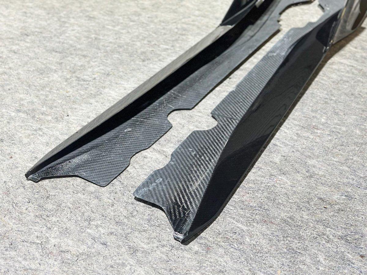 Aero Republic Pre-preg Carbon Fiber Side Skirts AD Style for Corvette C8 2020-ON - Performance SpeedShop
