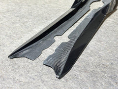 Aero Republic Pre-preg Carbon Fiber Side Skirts AD Style for Corvette C8 2020-ON - Performance SpeedShop