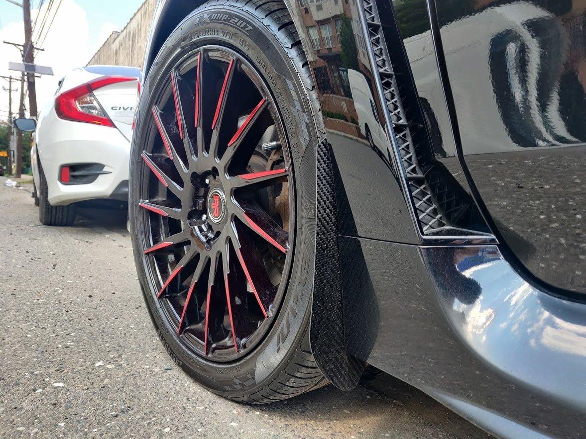 Aero Republic Subaru WRX STI Carbon Fiber Arch Guards Mud Flaps - Performance SpeedShop