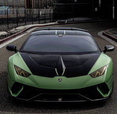 Lamborghini Huracan LP580 LP610 Evo RWD AWD Tecnica Performante 2015 2016 2017 2018 2019 2020 2021 2022 2023 2024 with Aftermarket Parts - Ten Style Hood Pre-preg Carbon Fiber / FRP from Aero Republic