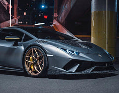 Lamborghini Huracan LP580 LP610 Evo RWD AWD Tecnica Performante 2015 2016 2017 2018 2019 2020 2021 2022 2023 2024 with Aftermarket Parts - Ten Style Hood Pre-preg Carbon Fiber / FRP from Aero Republic