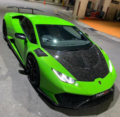 Lamborghini Huracan LP580 LP610 Evo RWD AWD Tecnica Performante 2015 2016 2017 2018 2019 2020 2021 2022 2023 2024 with Aftermarket Parts - Ten Style Hood Pre-preg Carbon Fiber / FRP from Aero Republic