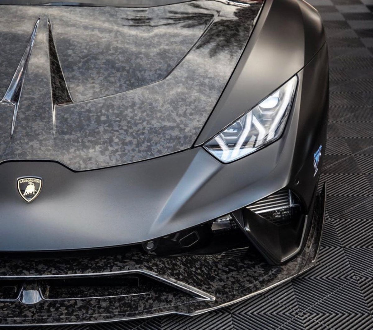 Lamborghini Huracan LP580 LP610 Evo RWD AWD Tecnica Performante 2015 2016 2017 2018 2019 2020 2021 2022 2023 2024 with Aftermarket Parts - Ten Style Hood?Pre-preg Carbon Fiber / FRP from Aero Republic