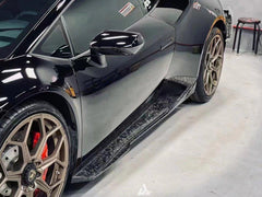 Lamborghini Huracan LP580 LP610 Evo RWD AWD Tecnica Performante STO 2015 2016 2017 2018 2019 2020 2021 2022 2023 2024 with Aftermarket Parts - Vor Style Side Skirts Pre-preg Carbon Fiber / FRP from Aero Republic