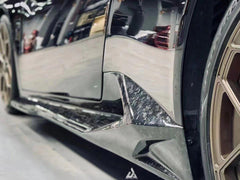 Aero Republic V Style Carbon Fiber Side Skirts Replacement For Lamborghini Huracan LP580 LP610 - Performance SpeedShop