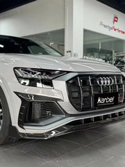 Karbel Pre-preg Carbon Fiber Front Lip for Audi SQ8 Q8 Pre-facelift 2019-2023