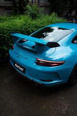 Porsche 911 991.2 GT3 2018 2019 with Aftermarket Parts - Engine Cover Pre-preg Carbon Fiber from Karbel Carbon