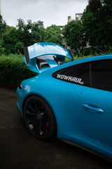 Porsche 911 991.2 GT3 2018 2019 with Aftermarket Parts - Engine Cover Pre-preg Carbon Fiber from Karbel Carbon