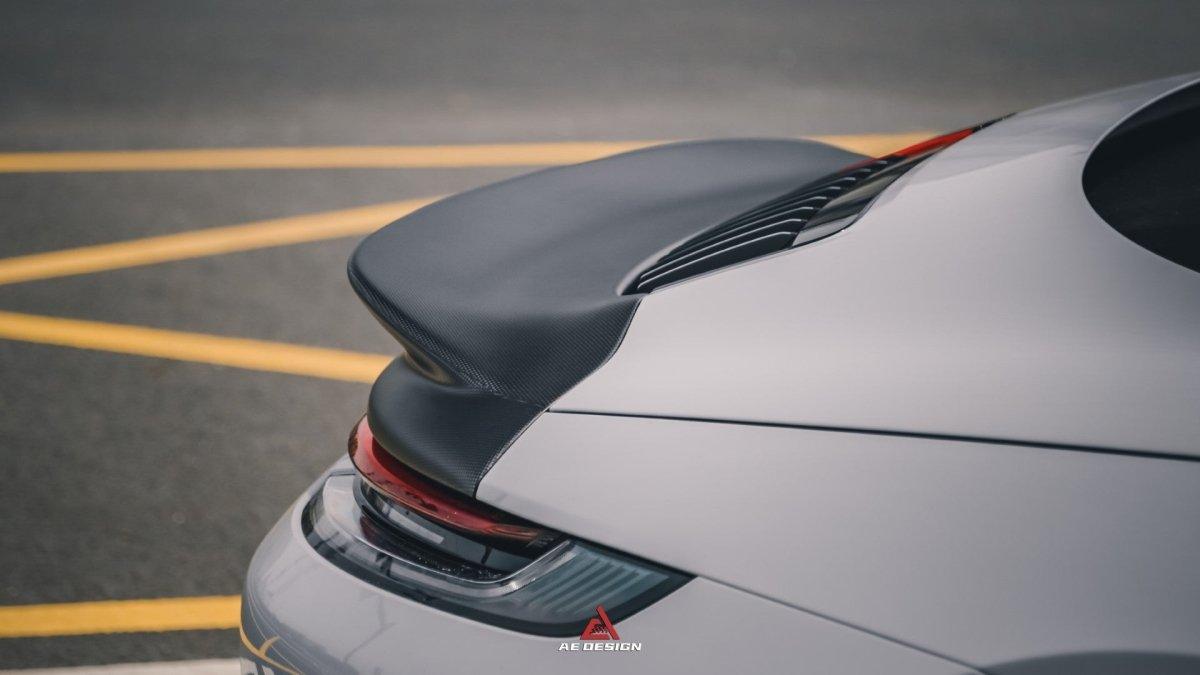 Armorextend AE Design Carbon Fiber Ducktail Spoiler for Porsche 992 Convertible Carrera & 4 & S & 4S - Performance SpeedShop