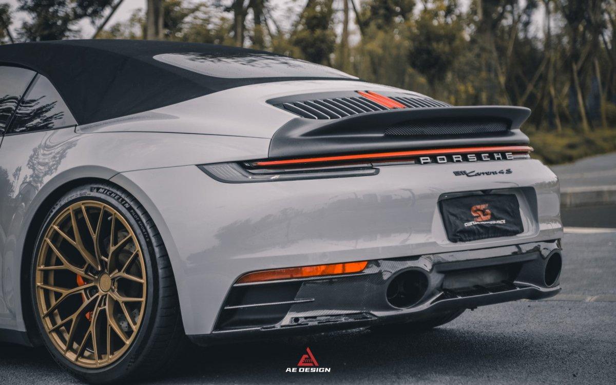 Armorextend AE Design Carbon Fiber Ducktail Spoiler for Porsche 992 Convertible Carrera & 4 & S & 4S - Performance SpeedShop