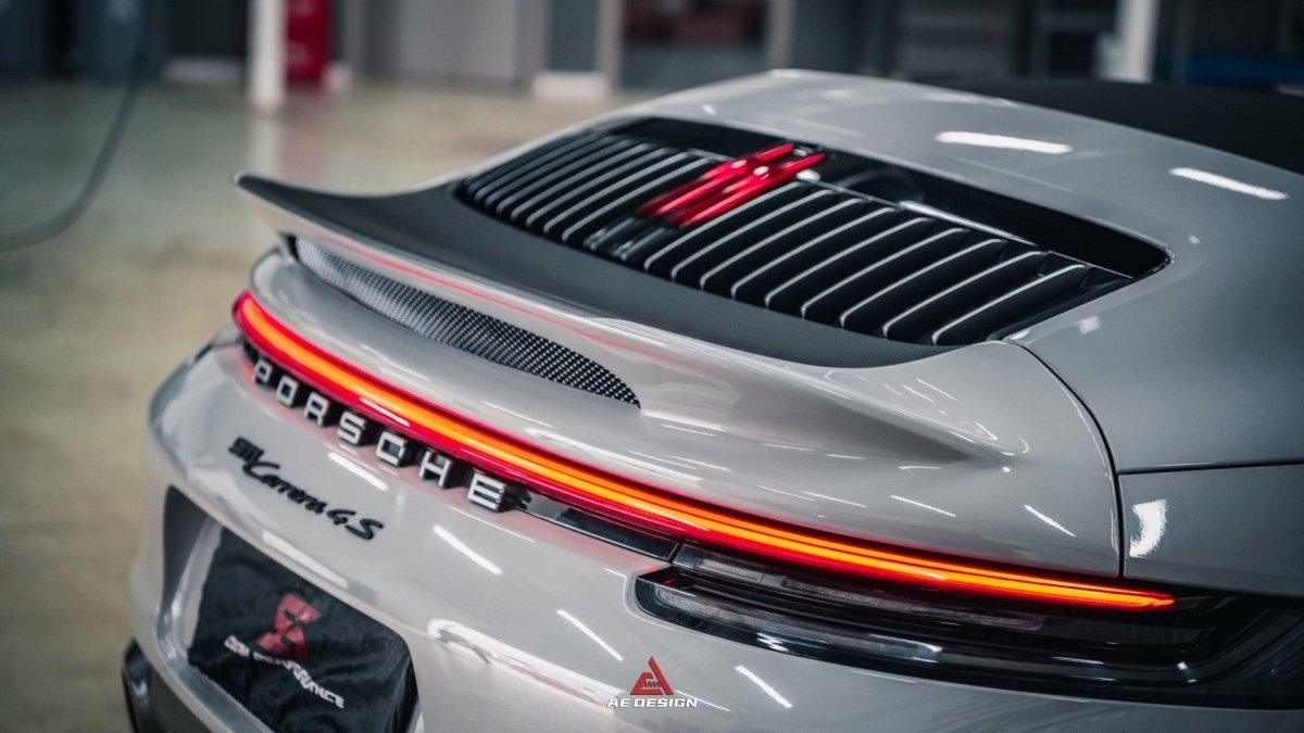 Armorextend AE Design Carbon Fiber Ducktail Spoiler for Porsche 992 Convertible Carrera & 4 & S & 4S - Performance SpeedShop