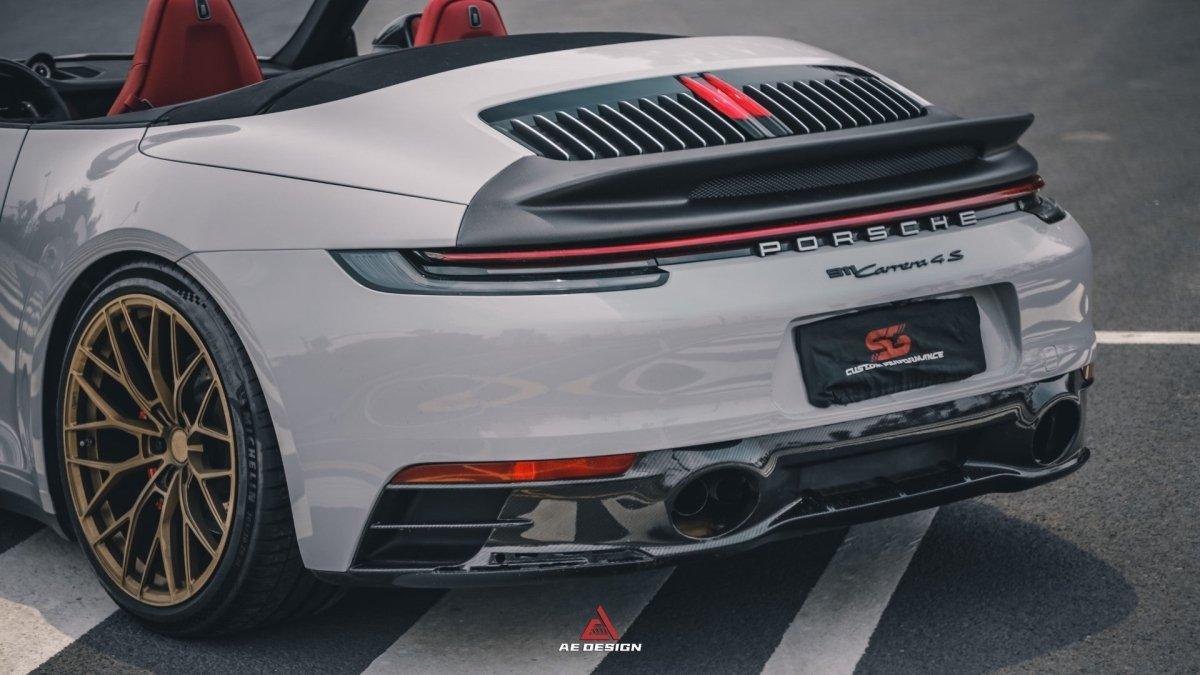 Armorextend AE Design Carbon Fiber Ducktail Spoiler for Porsche 992 Convertible Carrera & 4 & S & 4S - Performance SpeedShop