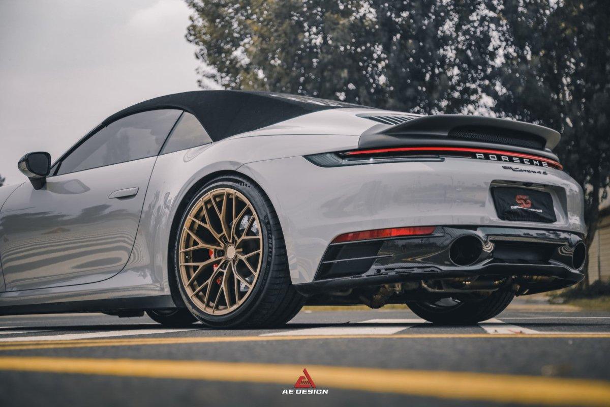 Armorextend AE Design Carbon Fiber Ducktail Spoiler for Porsche 992 Convertible Carrera & 4 & S & 4S - Performance SpeedShop