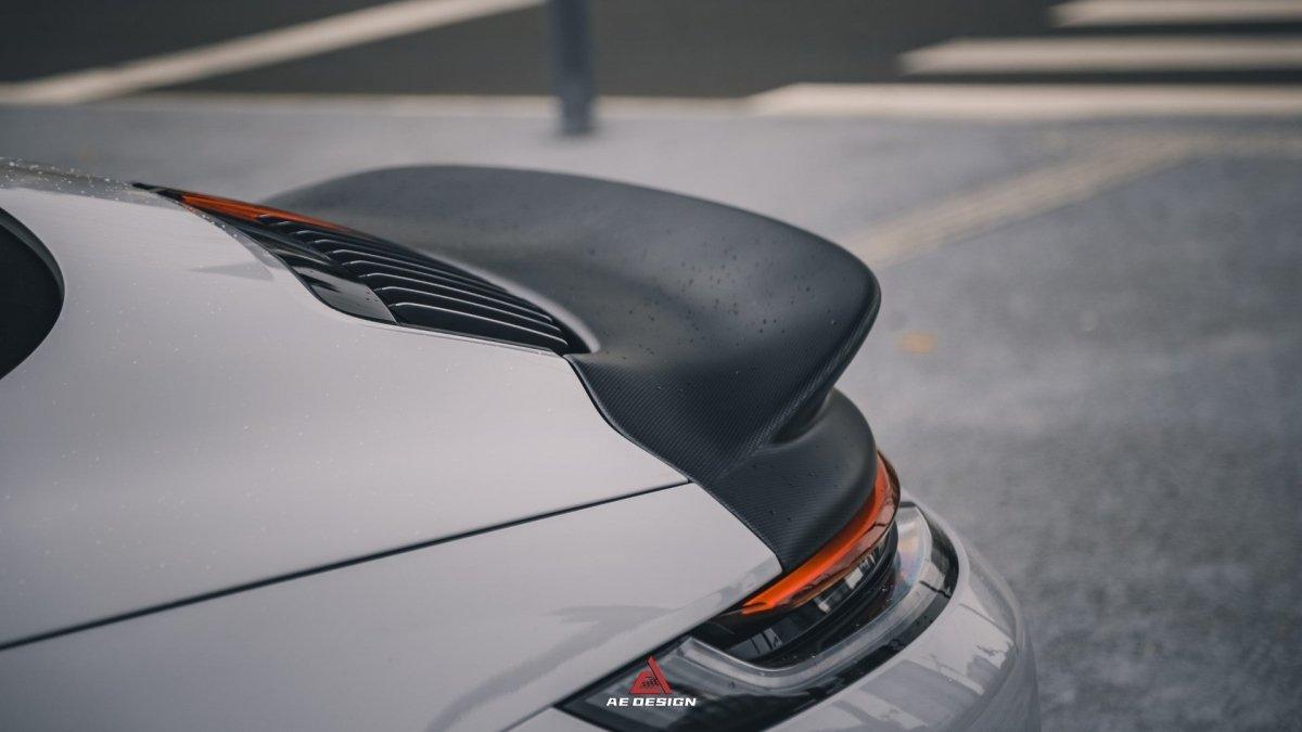 Armorextend AE Design Carbon Fiber Ducktail Spoiler for Porsche 992 Convertible Carrera & 4 & S & 4S - Performance SpeedShop