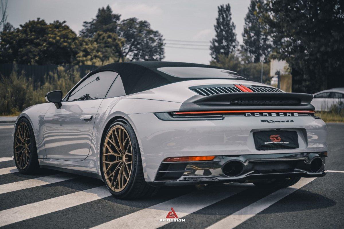 Armorextend AE Design Carbon Fiber Ducktail Spoiler for Porsche 992 Convertible Carrera & 4 & S & 4S - Performance SpeedShop