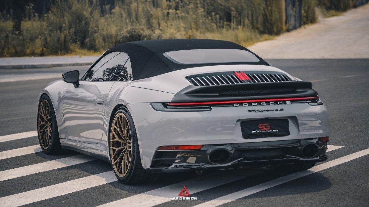 Armorextend AE Design Carbon Fiber Ducktail Spoiler for Porsche 992 Convertible Carrera & 4 & S & 4S - Performance SpeedShop