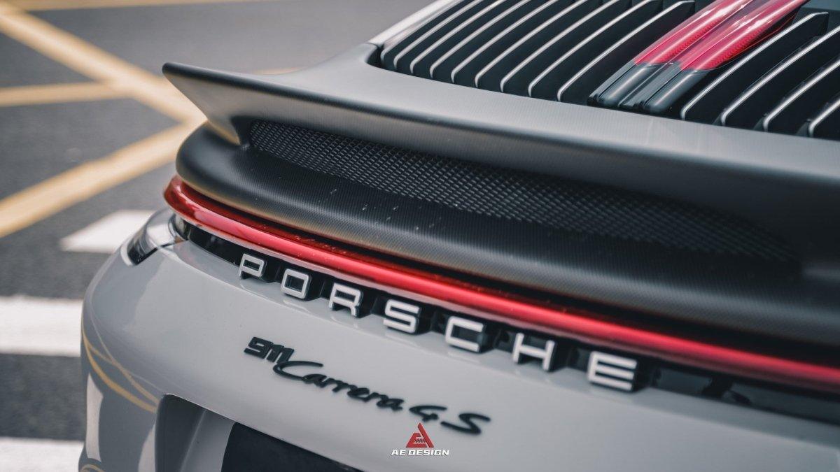 Armorextend AE Design Carbon Fiber Ducktail Spoiler for Porsche 992 Convertible Carrera & 4 & S & 4S - Performance SpeedShop