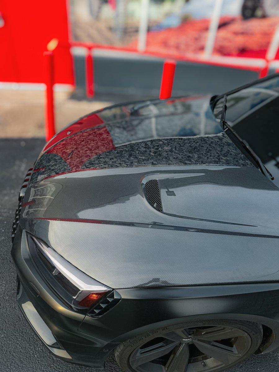 Audi RS5 S5 A5 B9 B9.5 2017 2018 2019 2020 2021 2022 2023 2024 with Aftermarket Parts - AE Style Hood Bonnet Carbon Fiber from?ArmorExtend