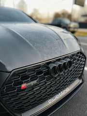 Audi RS5 S5 A5 B9 B9.5 2017 2018 2019 2020 2021 2022 2023 2024 with Aftermarket Parts - AE Style Hood Bonnet Carbon Fiber from?ArmorExtend