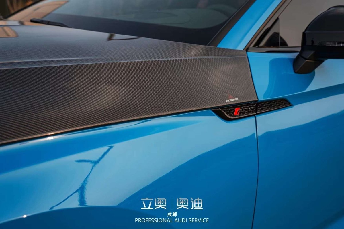 Audi RS5 S5 A5 B9 B9.5 2017 2018 2019 2020 2021 2022 2023 2024 with Aftermarket Parts - AE Style Hood Bonnet Carbon Fiber from?ArmorExtend