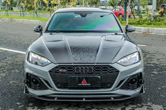 Audi RS5 S5 A5 B9 B9.5 2017 2018 2019 2020 2021 2022 2023 2024 with Aftermarket Parts - AE Style Hood Bonnet Carbon Fiber from?ArmorExtend