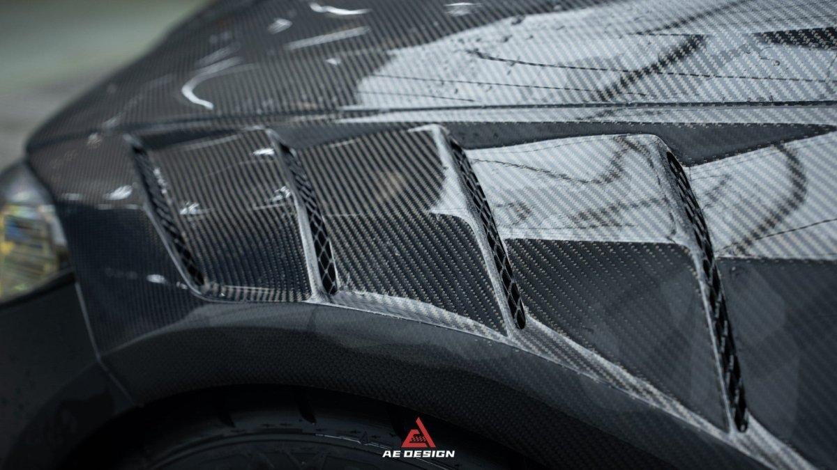BMW M3 G80 G81 2021 2022 2023 2024 & M4 G82 G83 2021 2022 2023 2024 with Aftermarket Parts - AE Style Front Fenders Carbon Fiber from ArmorExtend