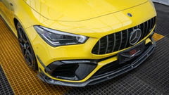 Mercedes Benz CLA45S C118 2020 2021 2022 2023 2024 with Aftermarket Parts - AE Style Front Canards?Carbon Fiber?from ArmorExtend
