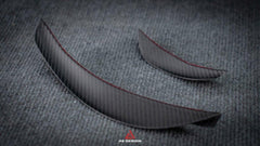 Tesla Model Y 2020 2021 2022 2023 2024 2025 with Aftermarket Parts - AE Style Front Canards Carbon Fiber from ArmorExtend