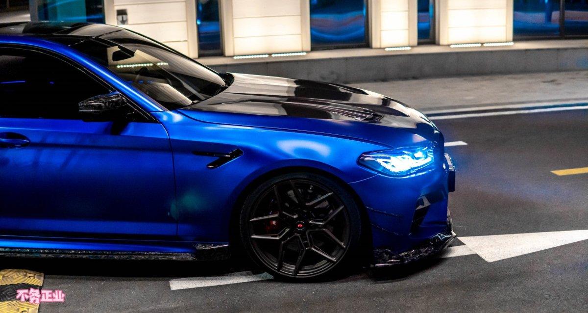 BMW M5/M5C F90 Pre-LCI 2018 2019 2020 & M5/M5C F90 LCI 2021 2022 2023 2024 with Aftermarket Parts - AE?Front Canards?Carbon Fiber?from ArmorExtend