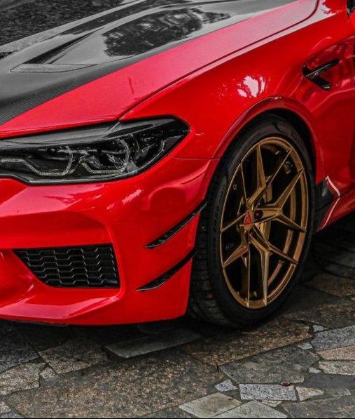 BMW M5/M5C F90 Pre-LCI 2018 2019 2020 & M5/M5C F90 LCI 2021 2022 2023 2024 with Aftermarket Parts - AE?Front Canards?Carbon Fiber?from ArmorExtend