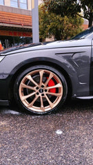 Audi S4 / A4 B9.5 2020 2021 2022 2023 2024 with Aftermarket Parts - AE Style Front Fenders Carbon Fiber?from ArmorExtend