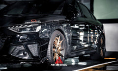 Audi S4 / A4 B9.5 2020 2021 2022 2023 2024 with Aftermarket Parts - AE Style Front Fenders Carbon Fiber?from ArmorExtend
