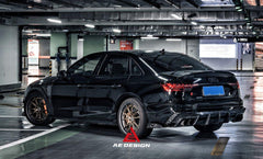 Audi S4 / A4 B9.5 2020 2021 2022 2023 2024 with Aftermarket Parts - AE Style Front Fenders Carbon Fiber?from ArmorExtend