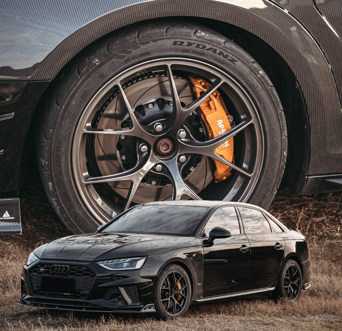 Audi S4 / A4 B9.5 2020 2021 2022 2023 2024 with Aftermarket Parts - AE Style Front Fenders Carbon Fiber?from ArmorExtend