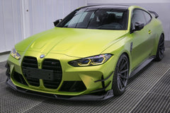 BMW M3 G80 G81 2021 2022 2023 2024 & M4 G82 G83 2021 2022 2023 2024 with Aftermarket Parts - AE V1 Style Front Lip Carbon Fiber from ArmorExtend