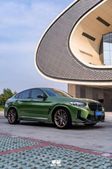 BMW X3M X3MC F97 LCI 2022 2023 2024 & X4M X4MC F98 LCI 2022 2023 2024 with Aftermarket Parts - AE Front Lip?Carbon Fiber?from ArmorExtend