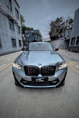 BMW X3M X3MC F97 LCI 2022 2023 2024 & X4M X4MC F98 LCI 2022 2023 2024 with Aftermarket Parts - AE Front Lip?Carbon Fiber?from ArmorExtend