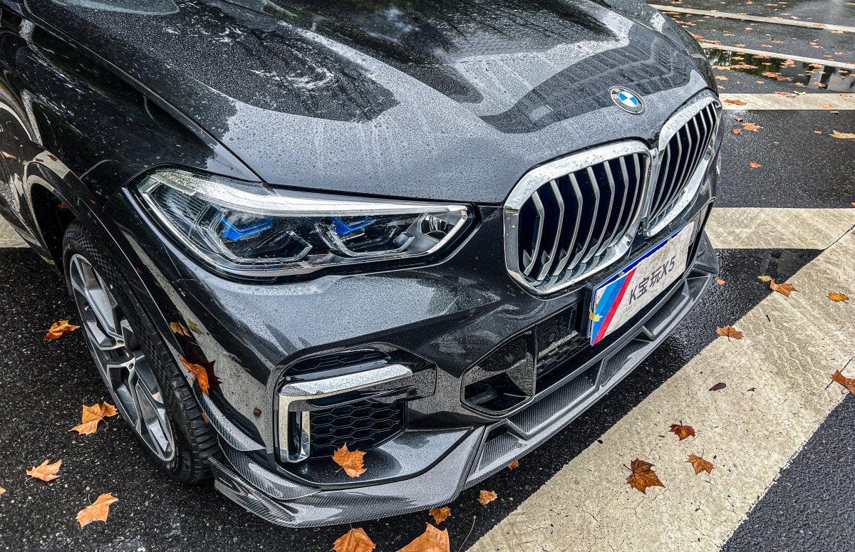 BMW X5 G05 M50i & X/S Drive 40i (With M-Package) Pre-LCI 2019 2020 2021 2022 with Aftermarket Parts - AE Style?Front Lip Carbon Fiber from?ArmorExtend