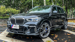 BMW X5 G05 M50i & X/S Drive 40i (With M-Package) Pre-LCI 2019 2020 2021 2022 with Aftermarket Parts - AE Style?Front Lip Carbon Fiber from?ArmorExtend