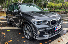 BMW X5 G05 M50i & X/S Drive 40i (With M-Package) Pre-LCI 2019 2020 2021 2022 with Aftermarket Parts - AE Style?Front Lip Carbon Fiber from?ArmorExtend